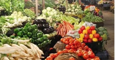हरी सब्जियों के दाम  में आई गिरावट