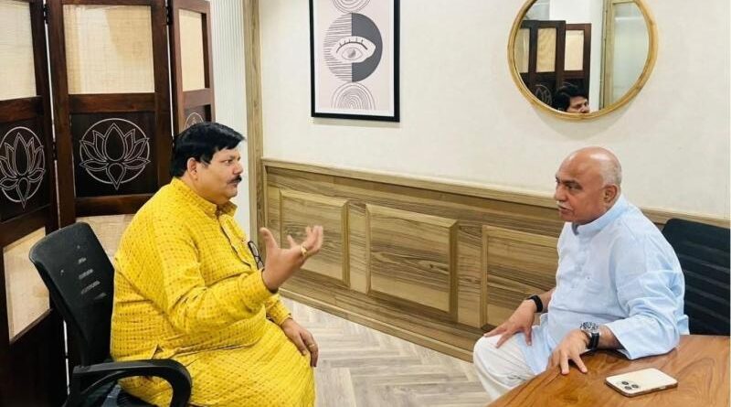 लहार विधायक अंबरीश शर्मा से हेमंत खंडेलवाल की अहम मुलाकात