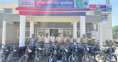 मध्यप्रदेश पुलिस की वाहन चोरों पर प्रभावी कार्यवाही