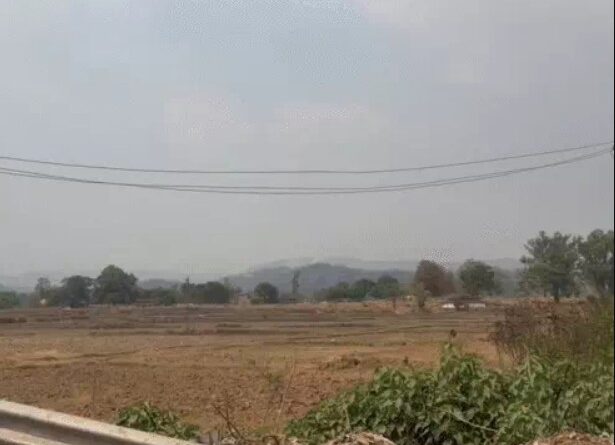 नारायणपुर के आरा पहाड़ पर एयर एम्बुलेंस क्रैश, इलाके में मची भारी अफरा-तफरी