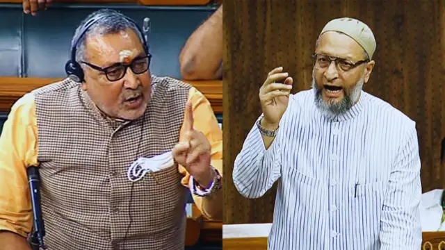 ओवैसी को लेकर गिरिराज का विवादित बयान, राजनीतिक हलकों में हलचल
