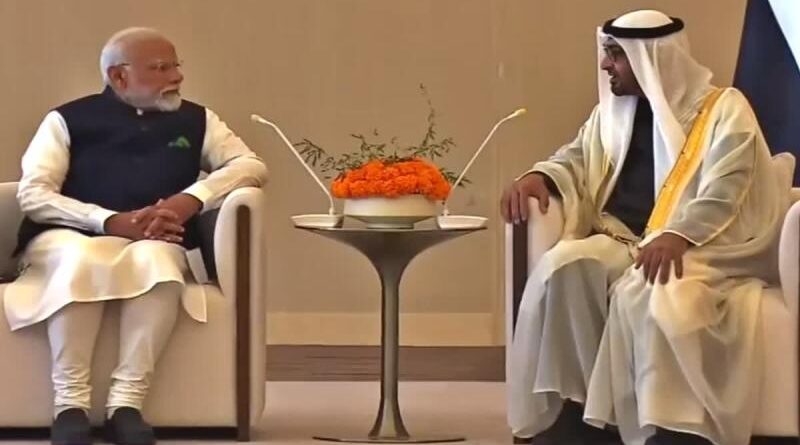 अबू धाबी पहुंचे पीएम मोदी, राष्ट्रपति नाहयान ने किया भव्य स्वागत