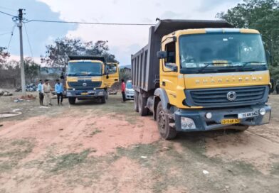 अवैध खनिज परिवहन के मामले में 2 हाईवा समेत 6 वाहन जब्त