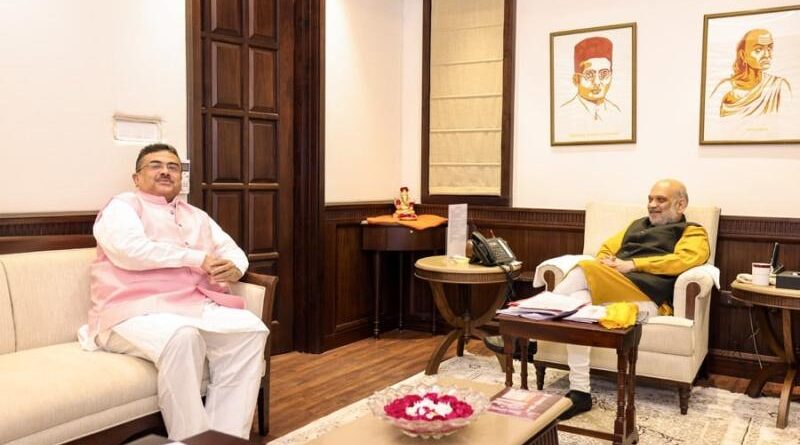 Amit Shah और Suvendu Adhikari एक ही गाड़ी में होटल पहुंचे, मुलाकात ने बढ़ाई चर्चा
