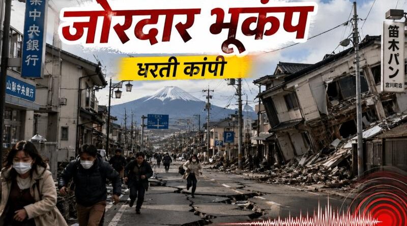 जापान में 6.7 तीव्रता का जोरदार भूकंप, धरती कांपी