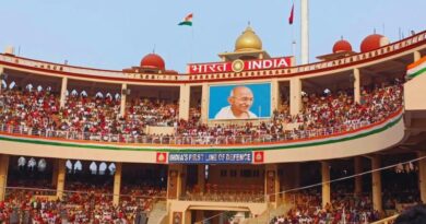 अटारी-वाघा बॉर्डर पर सिख परंपरा का दृश्य, पालकी साहिब पाकिस्तान रवाना